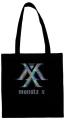 monsta x torba czarna holograficzna