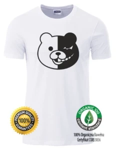 Danganronpa Monokuma organiczna koszulka męska
