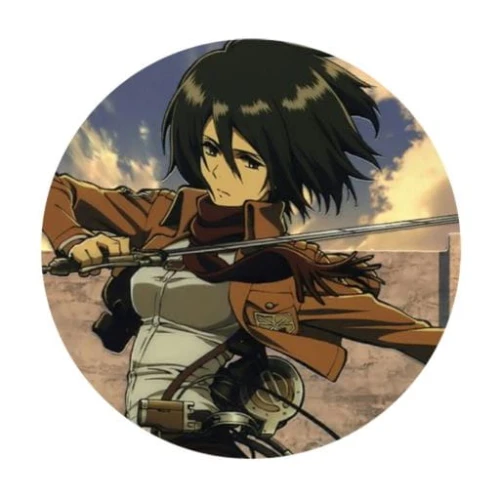 snk mikasa przypinka