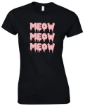 Meow meow meow koszulka damska