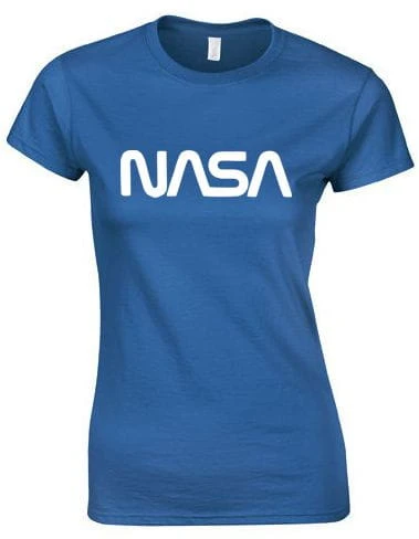 nasa koszulka damska niebieska