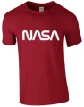 nasa koszulka męska bordowa