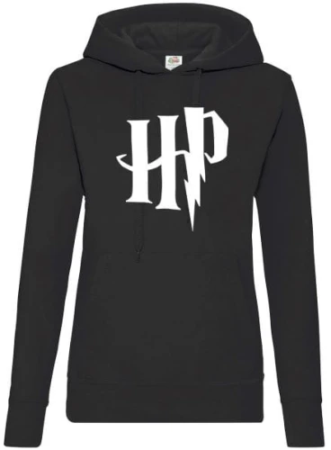 hp bluza damska z kapturem czarna