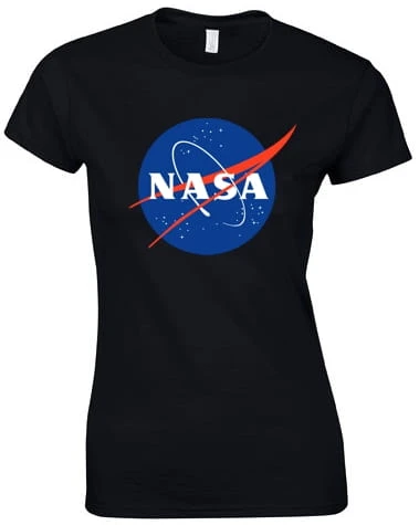 nasa koszulka damska czarna