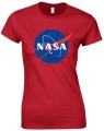 nasa koszulka damska czerwona