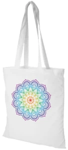 Tęczowa mandala torba shopper