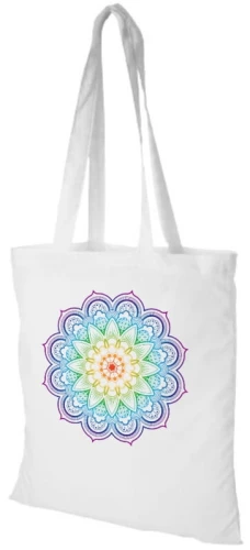 tęczowa mandala torba