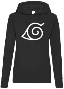 Naruto Konoha bluza damska z kapturem