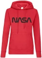nasa bluza damska czerwona z czarnym