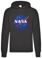 nasa logo bluza męska czarna
