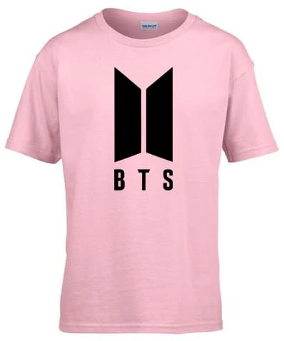 bts koszulka dziecięca różowa