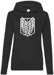 Shingeki no Kyojin bluza damska z kapturem