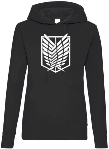 Shingeki no Kyojin bluza damska z kapturem
