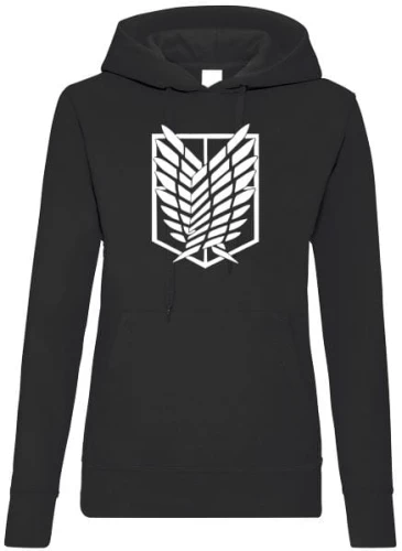 snk bluza damska czarna z kapturem