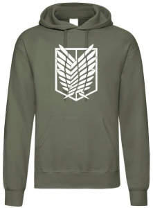 Shingeki no Kyojin bluza męska z kapturem