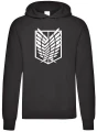 snk bluza męska z kapturem czarna