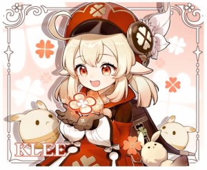 Genshin Impact Klee podkładka pod mysz