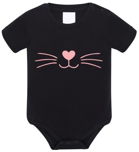 body czarno różowe