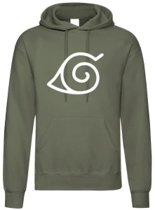 Naruto Konoha bluza męska z kapturem