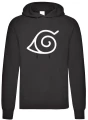 naruto konoha bluza męska czarna
