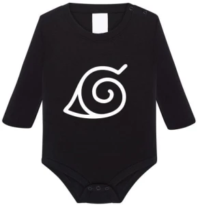 Naruto Konoha body niemowlęce z długim rękawem