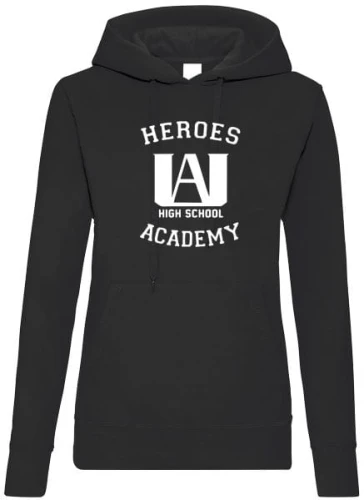 bnha bluza damska czarna