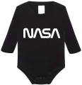 nasa body z długim rękawem czarne