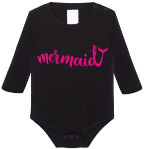 Mermaid body niemowlęce z długim rękawem