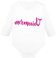 mermaid body białe z różowym