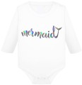 mermaid body białe holograficzne