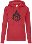 Genshin Impact Pyro bluza damska z kapturem