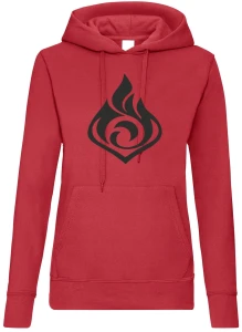 Genshin Impact Pyro bluza damska z kapturem