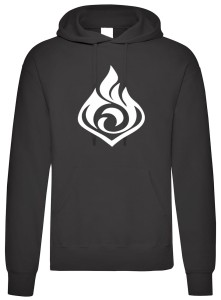 Genshin Impact Pyro bluza męska z kapturem