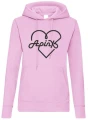 apink bluza damska z kapturem róż
