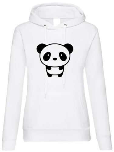 panda bluza damska z kapturem