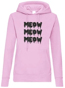Meow Meow Meow bluza damska z kapturem