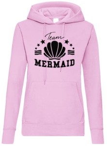 Team Mermaid bluza damska z kapturem