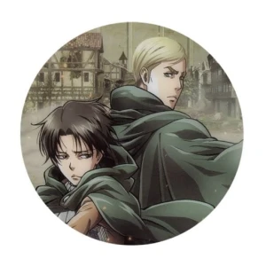 Przypinka Shingeki no Kyojin Levi i Erwin