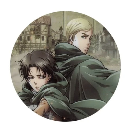 snk levi i erwin przypinka
