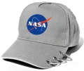 nasa czapka szara z ringami