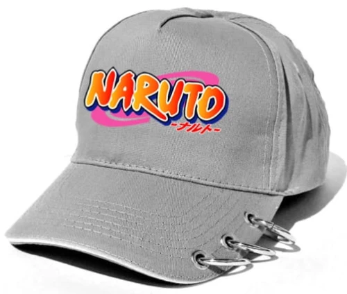 naruto czapka szara z ringami
