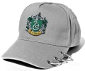 slytherin czapka szara z ringami