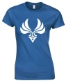 genshin anemo koszulka damska niebieska