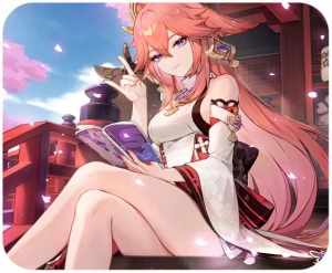 Genshin Impact Yae Miko podkładka pod mysz