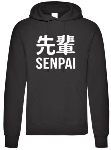 Kanji Senpai bluza męska z kapturem