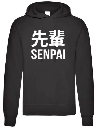 senpai bluza męska czarna