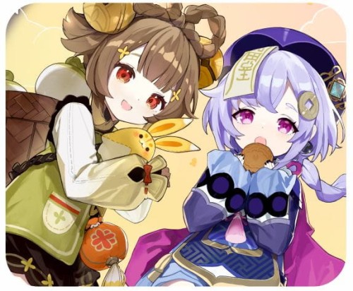 genshin impact yaoyao i qiqi podkładka