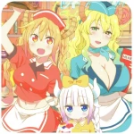 Kobayashi-san Chi no Maid Dragon podkładka pod kubek