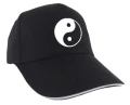 yin yang czapka czarna