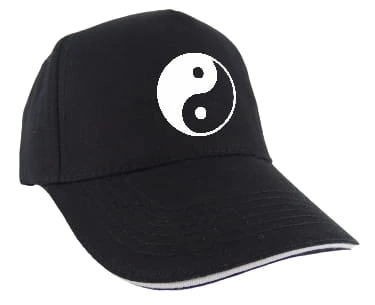 yin yang czapka czarna